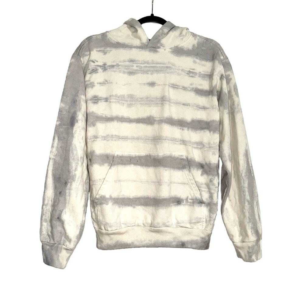TALENTLESS Tiger Wash Cream and Gray Tie-Dye Hoodie XS